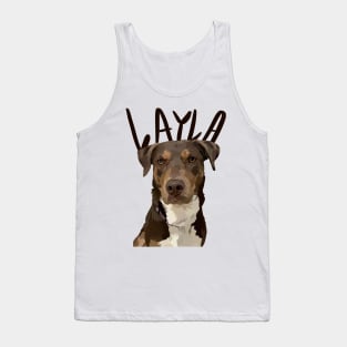 Layla Dog with name Tank Top